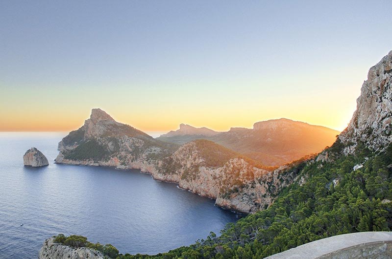 Coastline of Cap De Formentor in Mallorca