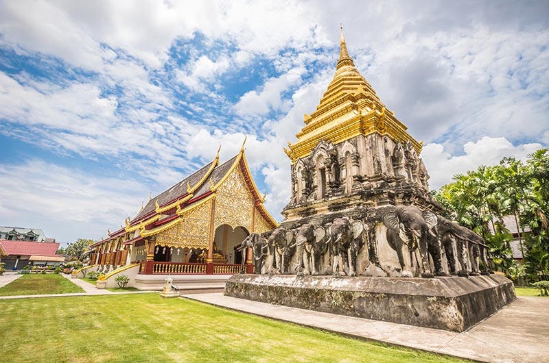 Wat Chiang Man Temple in Chang Mai