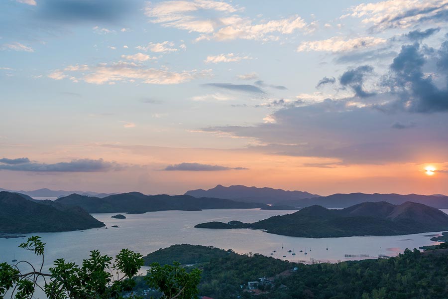 Sunset from Tapyas Mountain, Coron