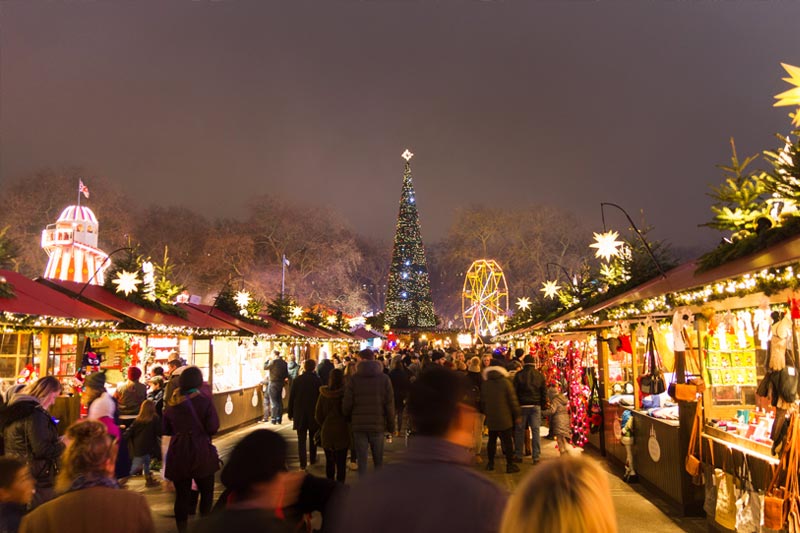 Winter Wonderland Christmas Market at London Hyde Park